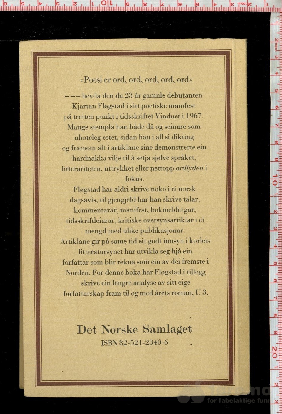Fløgstad, Kjartan - Ordlyden (1983), bilde 3
