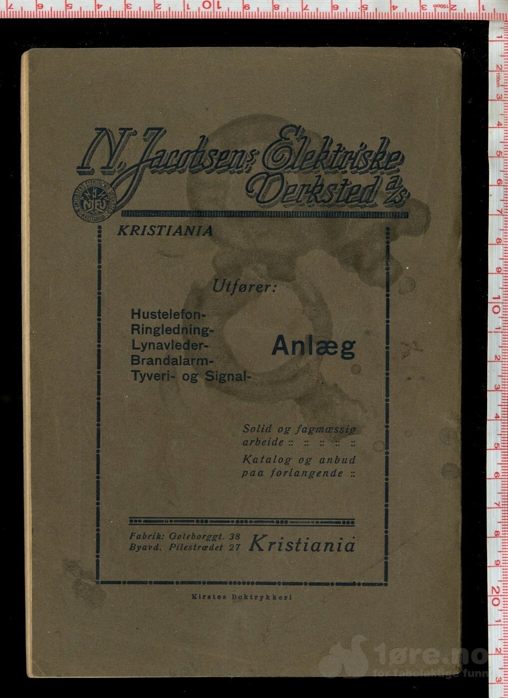 Christiania Turnforening - Aarsberetning for 1918, bilde 2
