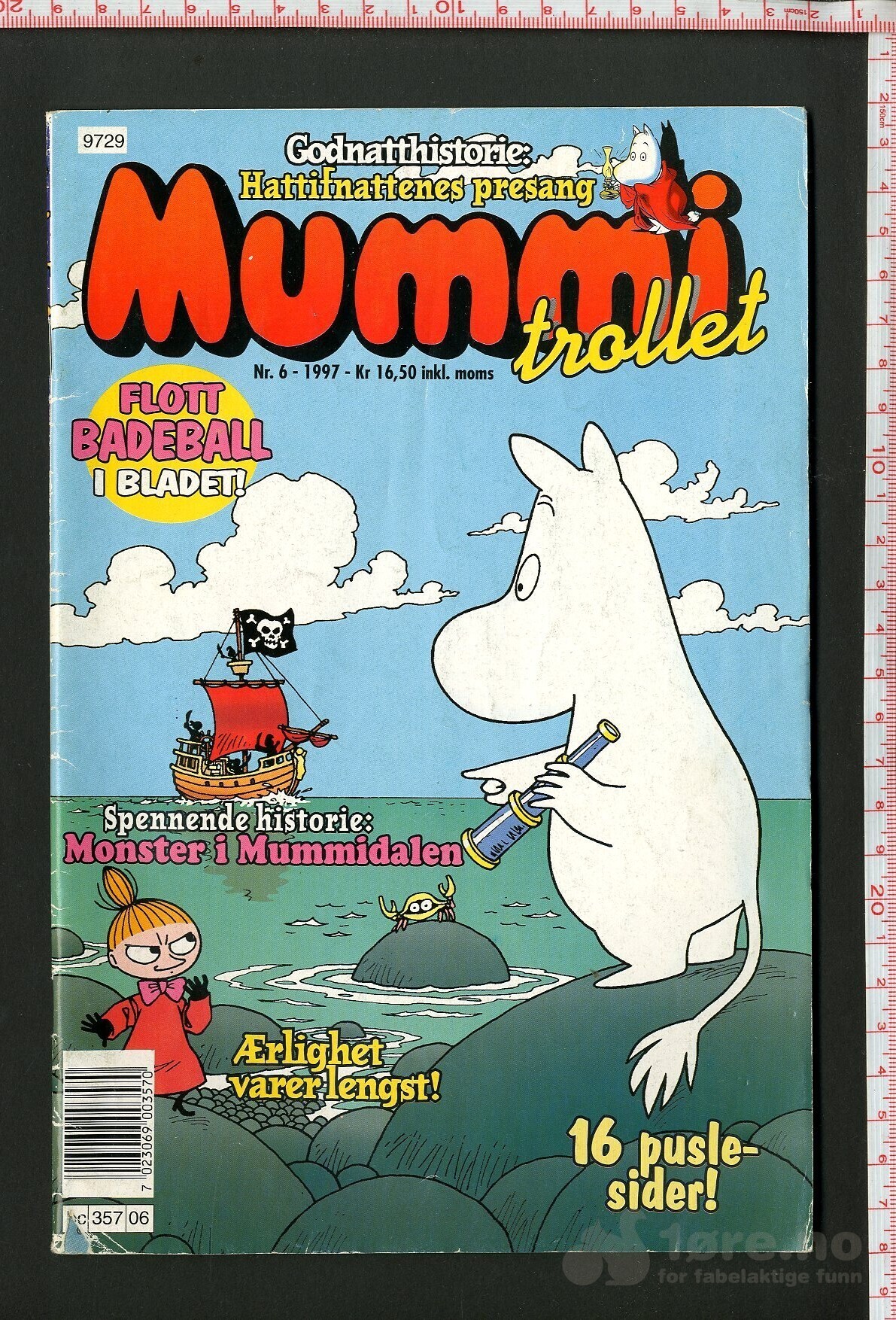 Mummi Trollet 1996 nr. 10; 1997 nr. 6, 8, 12; 1998 nr. 1, 2, 3, 6, 7, 8, 9, 12