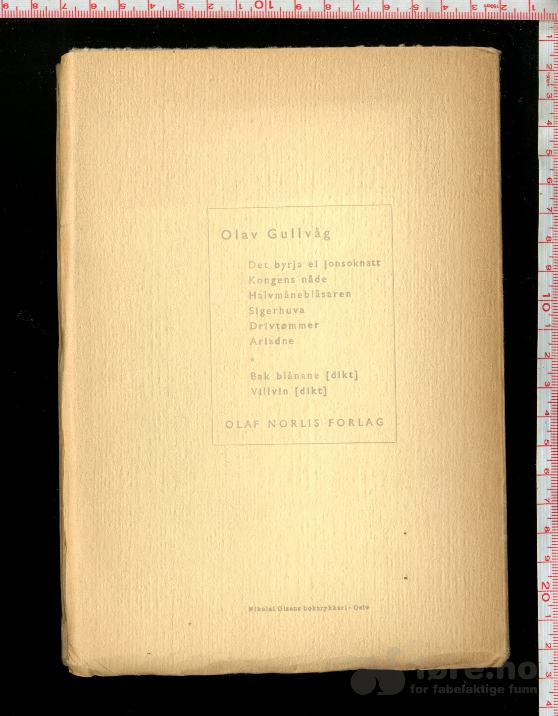 Gullvåg, Olav - Strandhogg i æteren (1949) m/dedikasjon, bilde 4