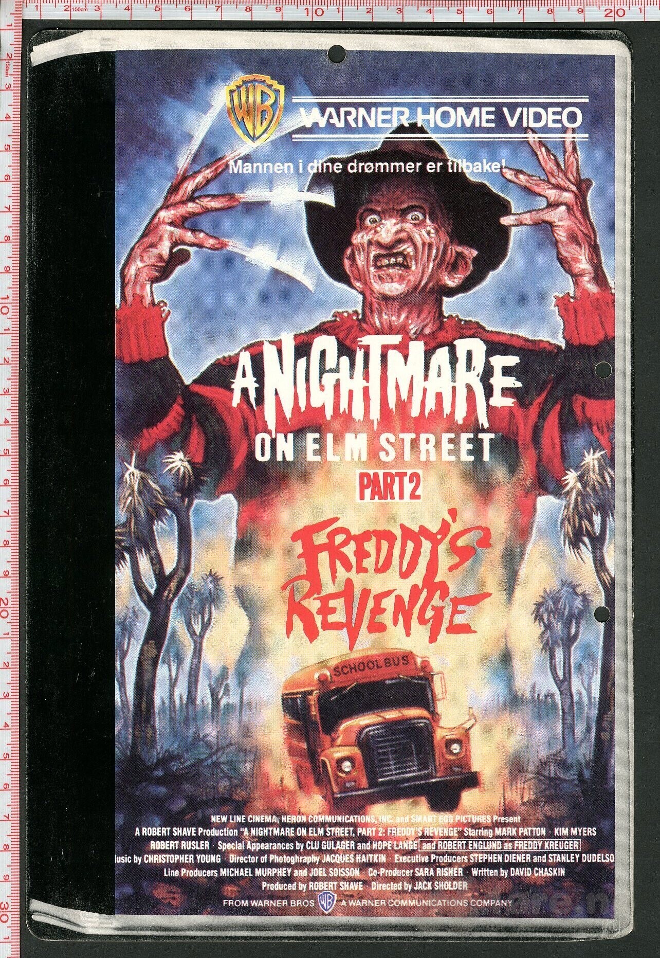 A nightmare on elm street part 2 og Djevelens ild - reklameplakat