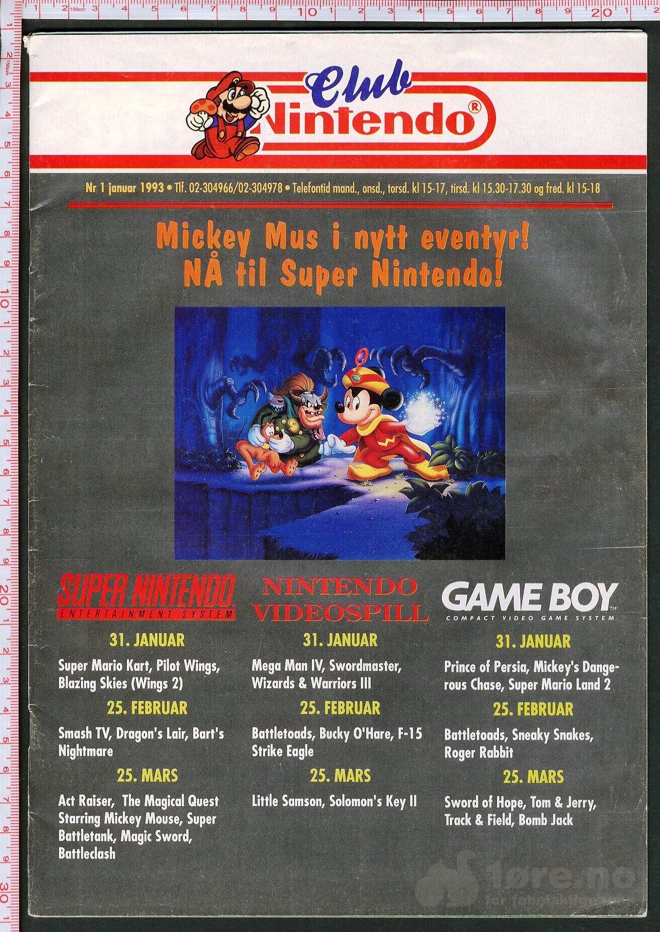 Club Nintendo nr.1 - 1993