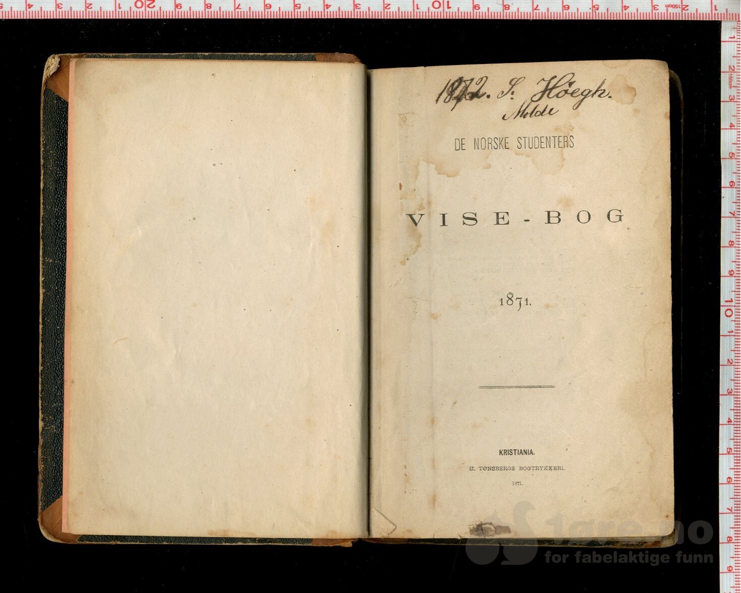 De Norske Studenters Vise-bog 1871, bilde 2