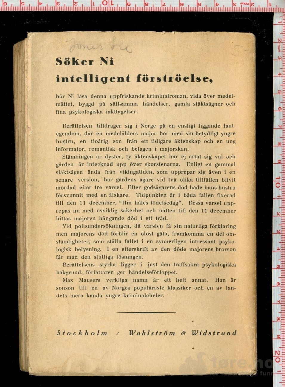 Mauser, Max (Jonas Lie) - Natten til hin håles fødelsedag / Natten til fandens geburtsdag (1935), bilde 3