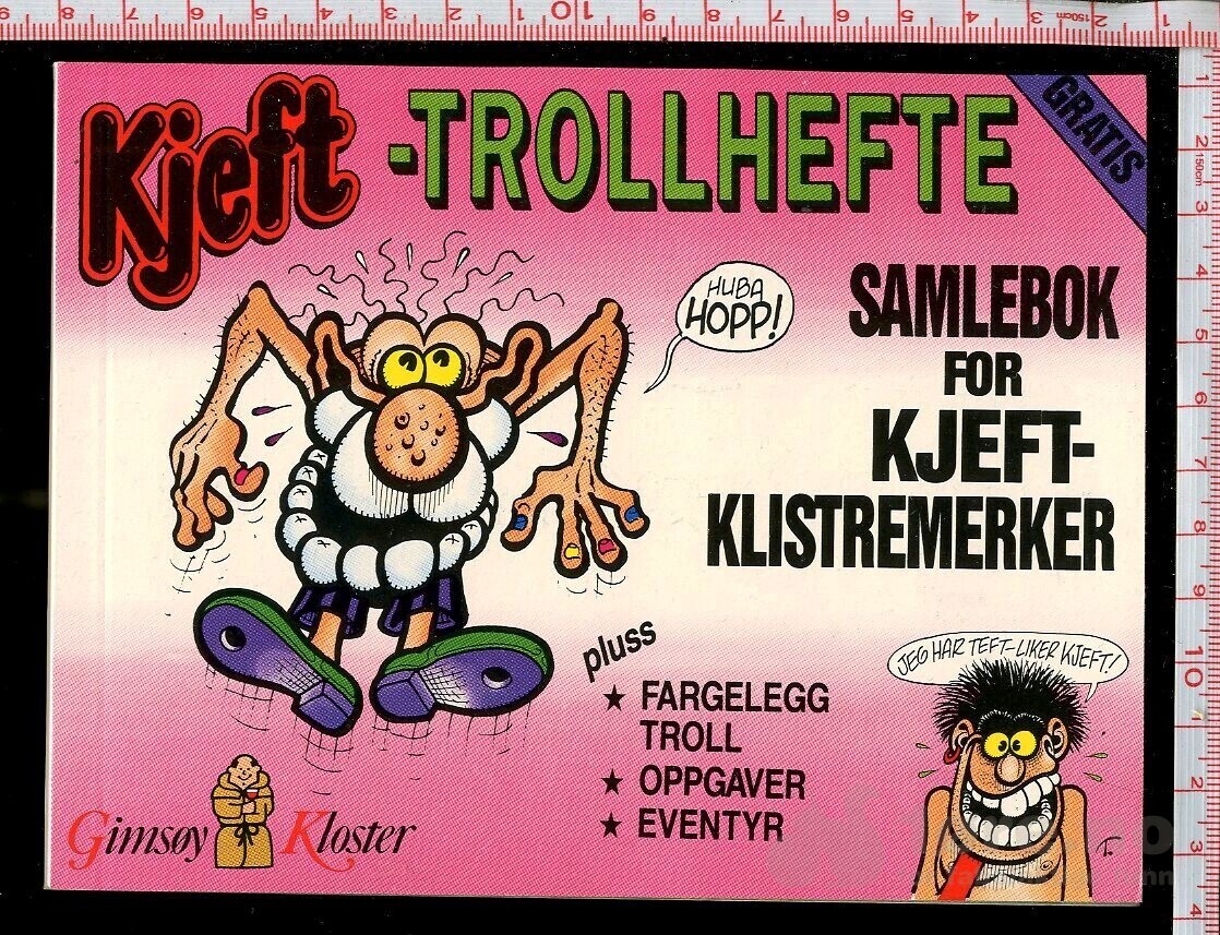Kjeft-trollhefte samlebok for kjeftklistremerker
