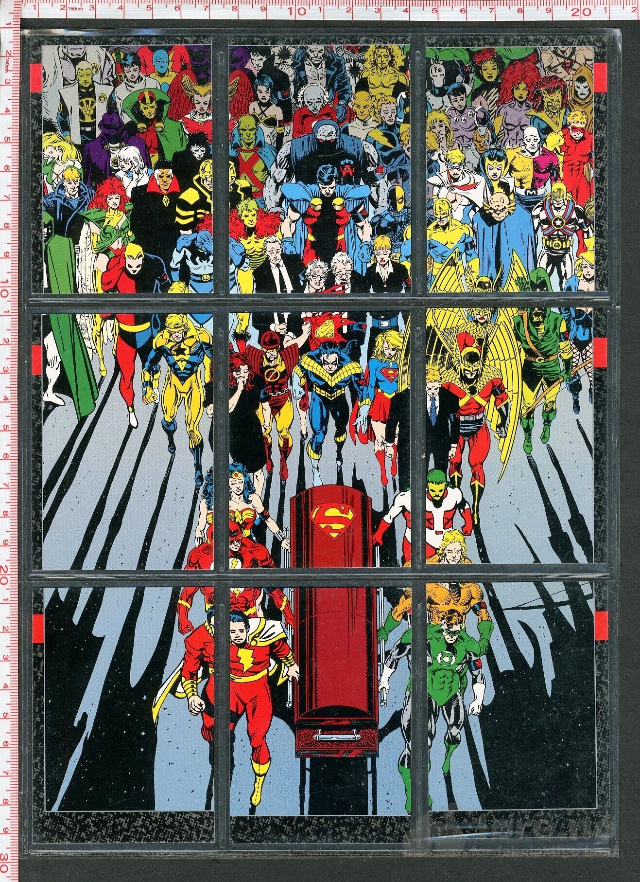 Komplett "The Death of Superman" kortsamling - 1992