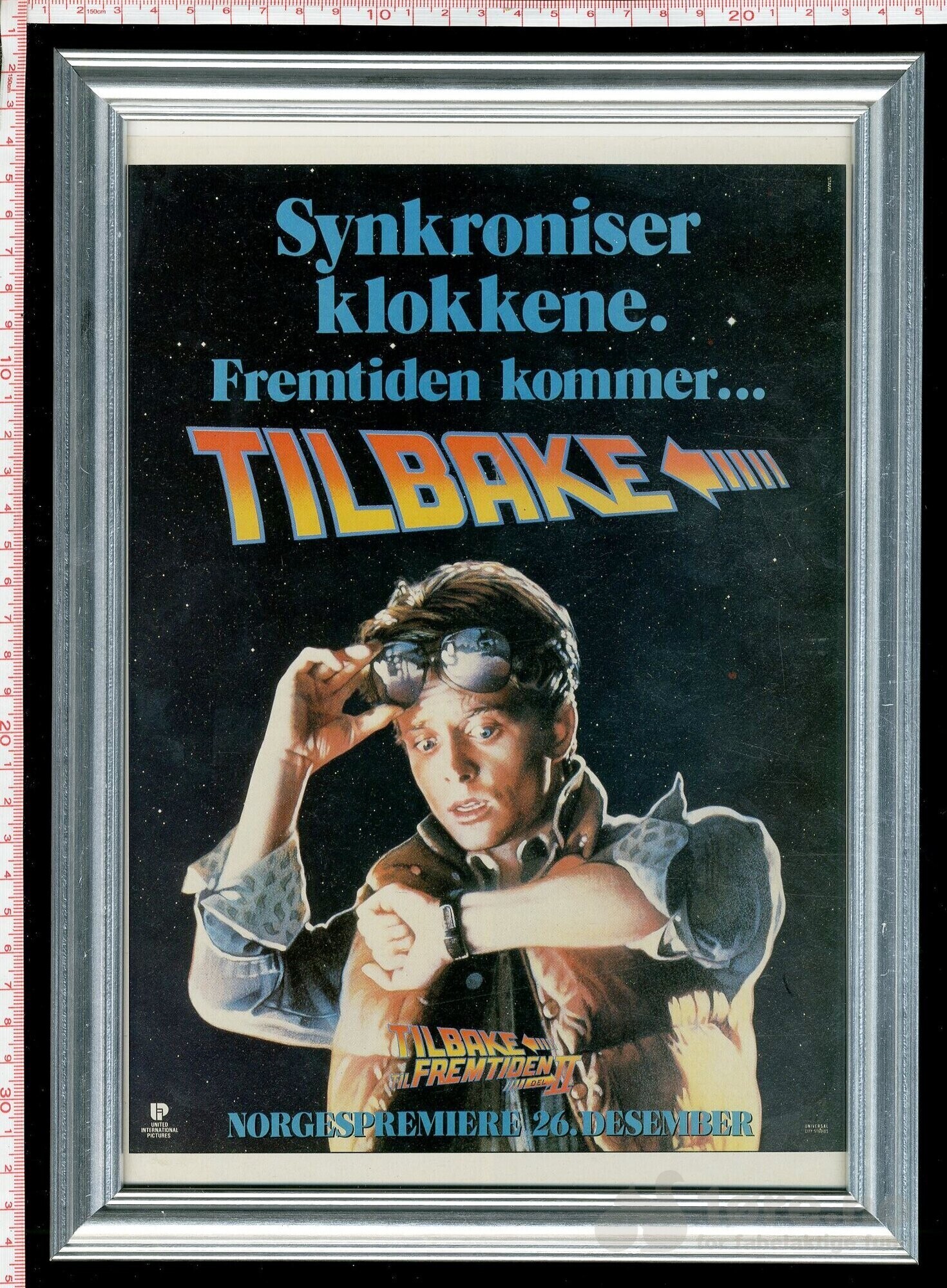 Innrammet filmreklame fra 80-tallet