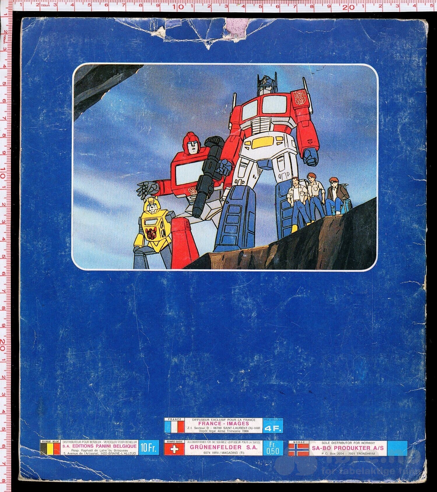 The Transformers klistremerke samlebok