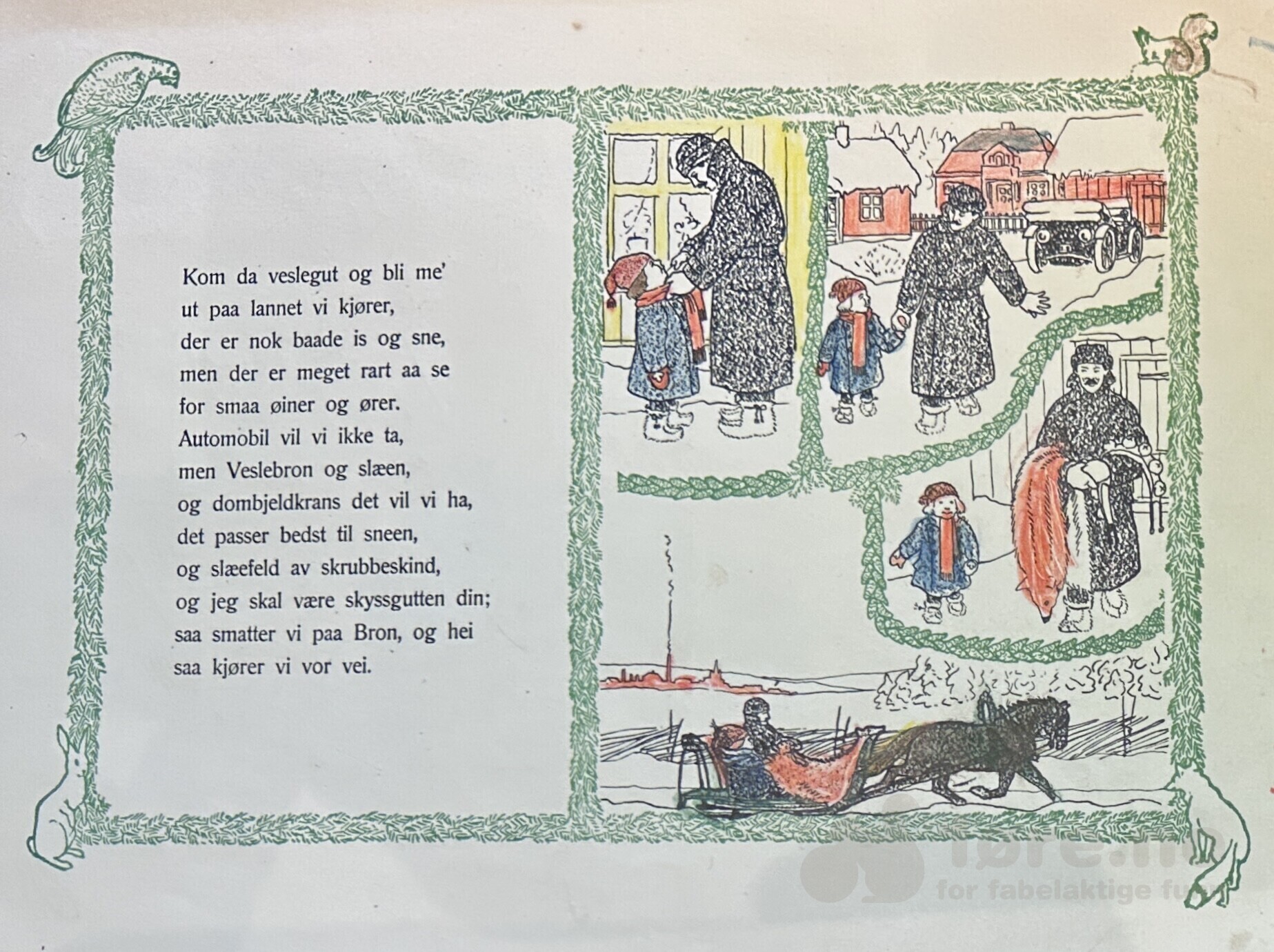 Kom da veslegut og bli me`---" 1919? Tekst Georg Norenberg, Tegninger Øyvind Sørensen., bilde 3