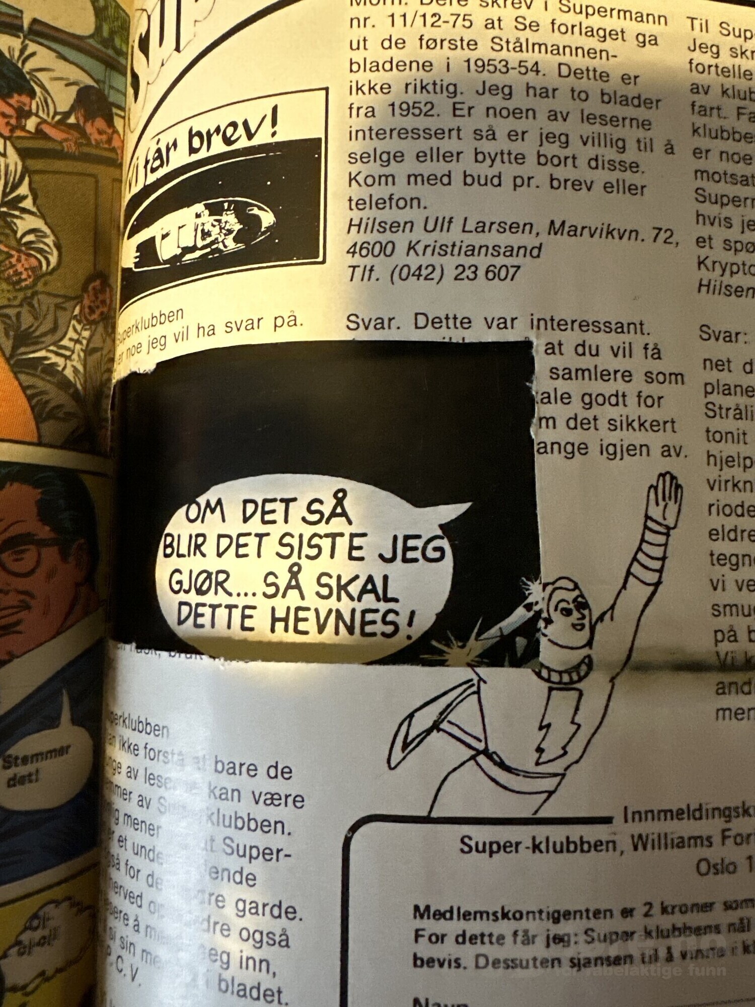 Supermann 1976 i orginal Williams forlag samleperm!, bilde 3