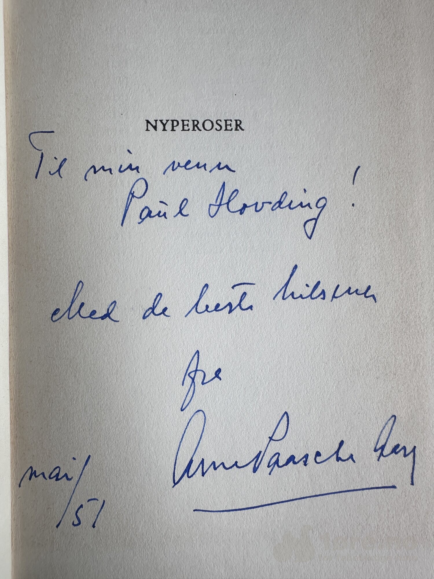 Aasen, Arne Paasche - Nyperoser (1951)
