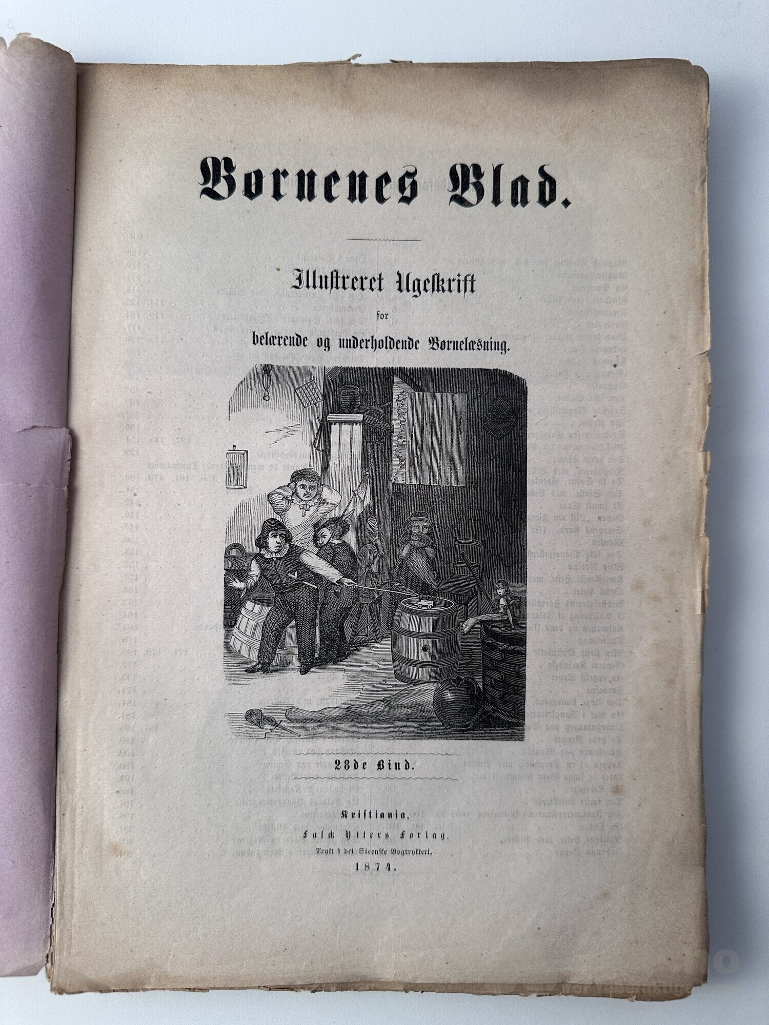 Børnenes Blad 1874 v/Falck Ytter, bilde 2