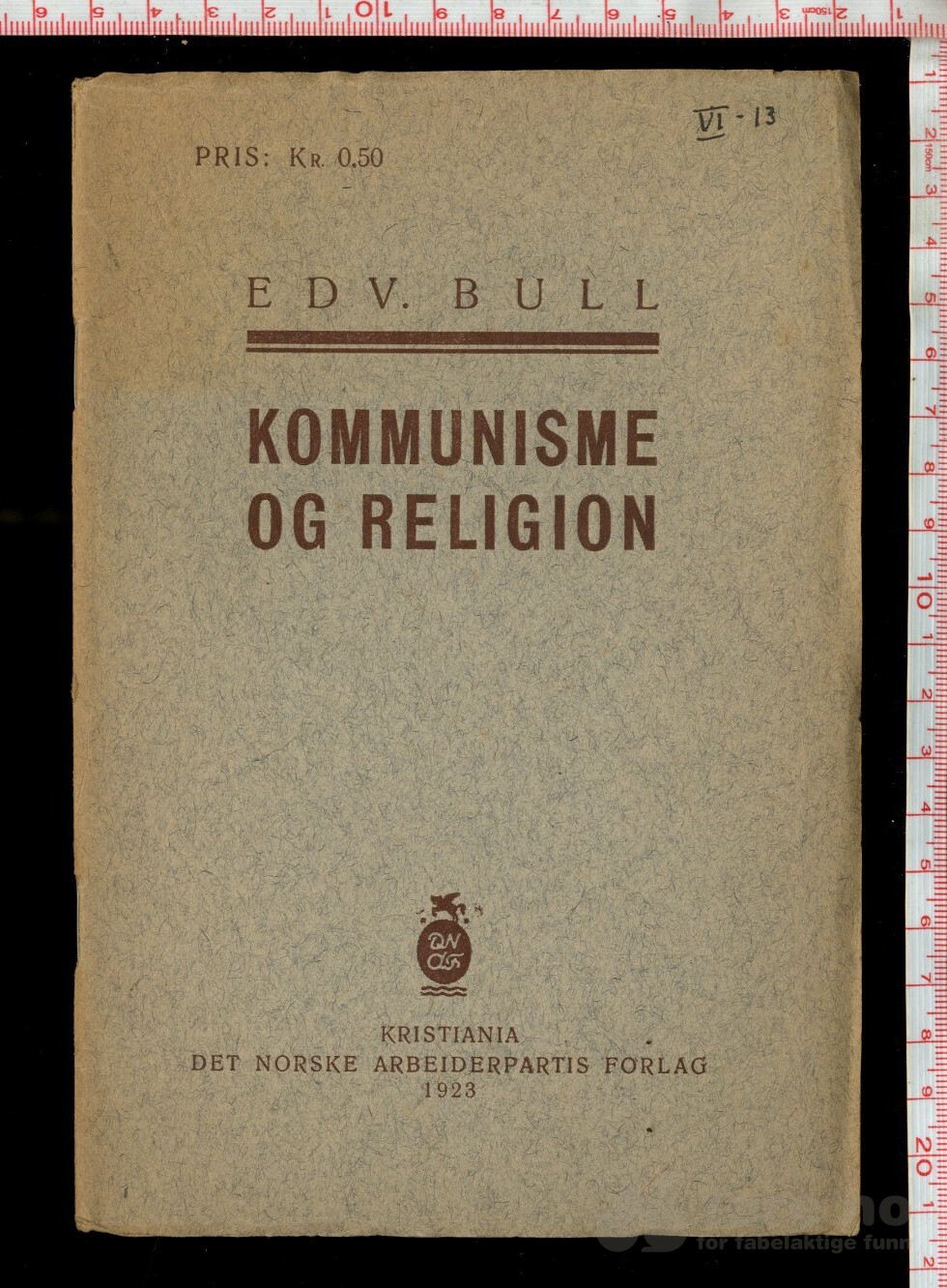 Bull, Edv - Kommunisme og religion  ( 1923)