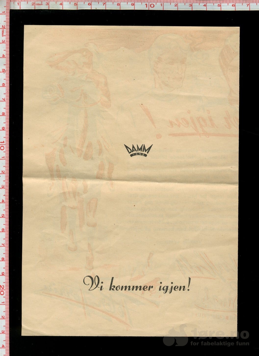 Damms Billed-Serier, Til Leserne fra (1944) infoskriv/vedlegg, bilde 2