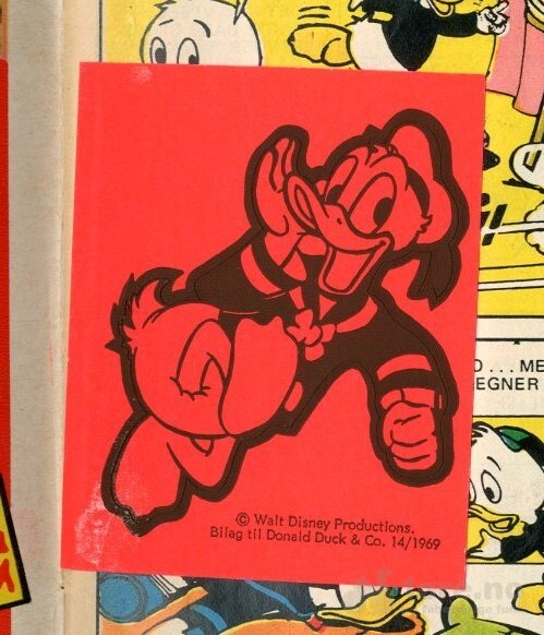 Donald Duck 1969 Nr 14 med klistermerke