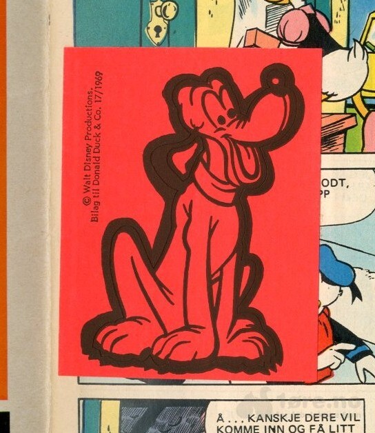 Donald Duck 1969 Nr 17 med klistermerke