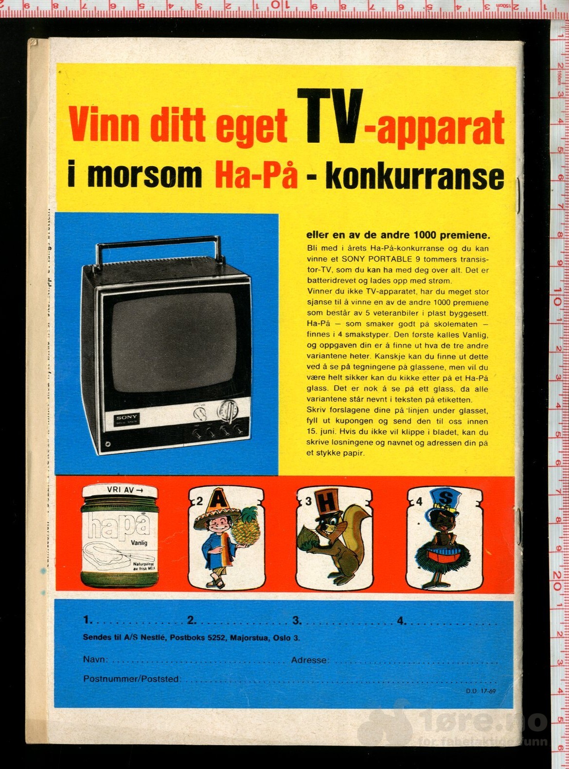 Donald Duck 1969 Nr 17 med klistermerke, bilde 3