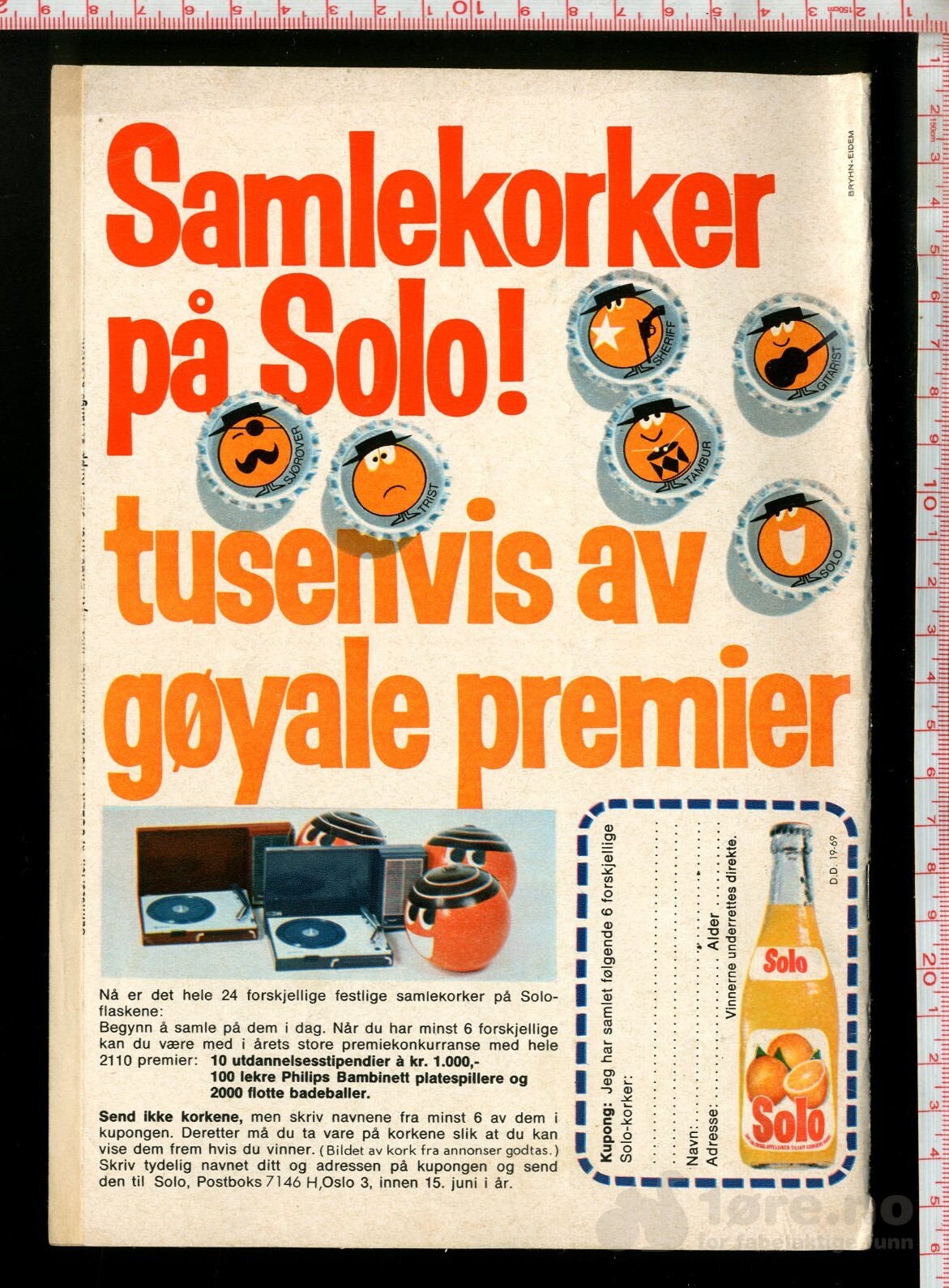 Donald Duck 1969 Nr 19 med klistermerke, bilde 3