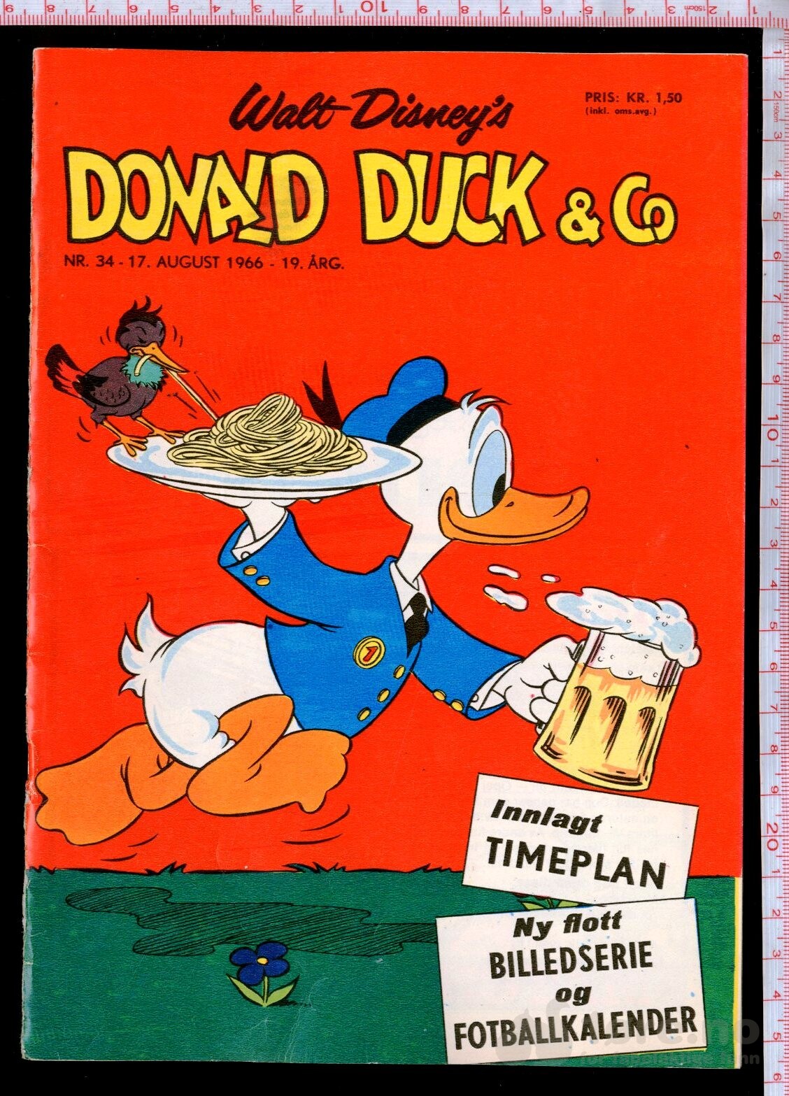 Donald Duck & co  1966 Nr.34 m/bilag