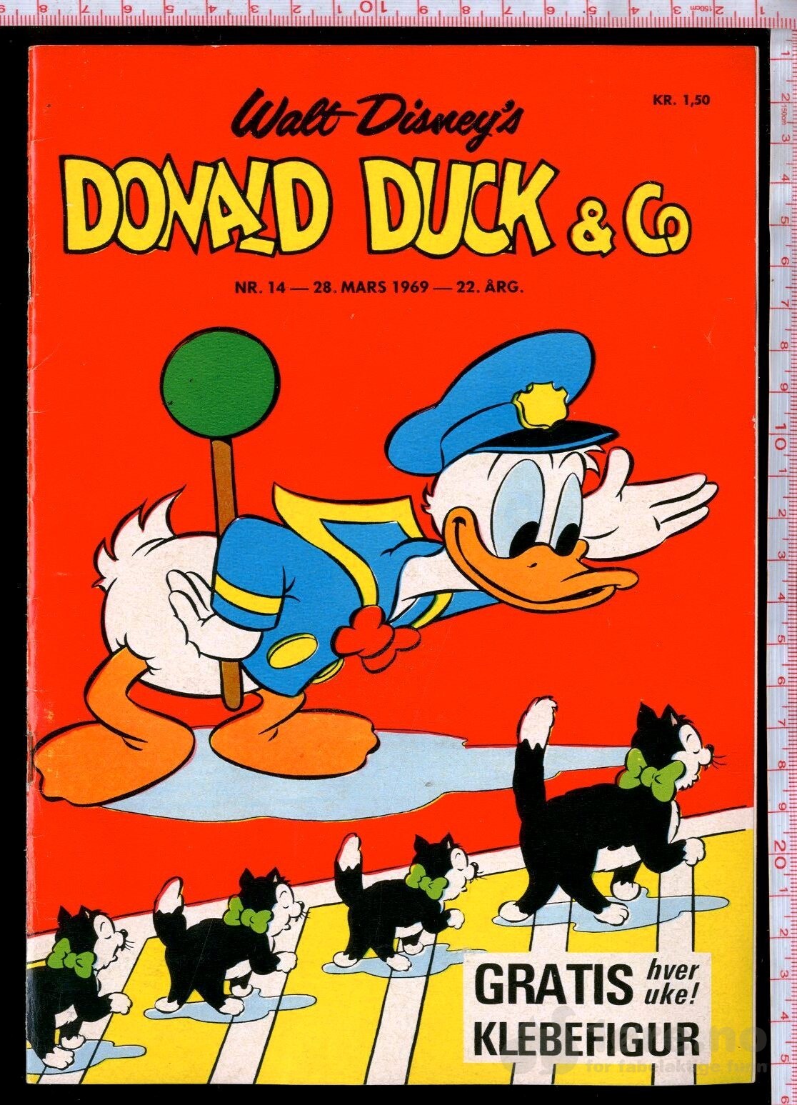 Donald Duck & co 1969 Nr.14 m/bilag