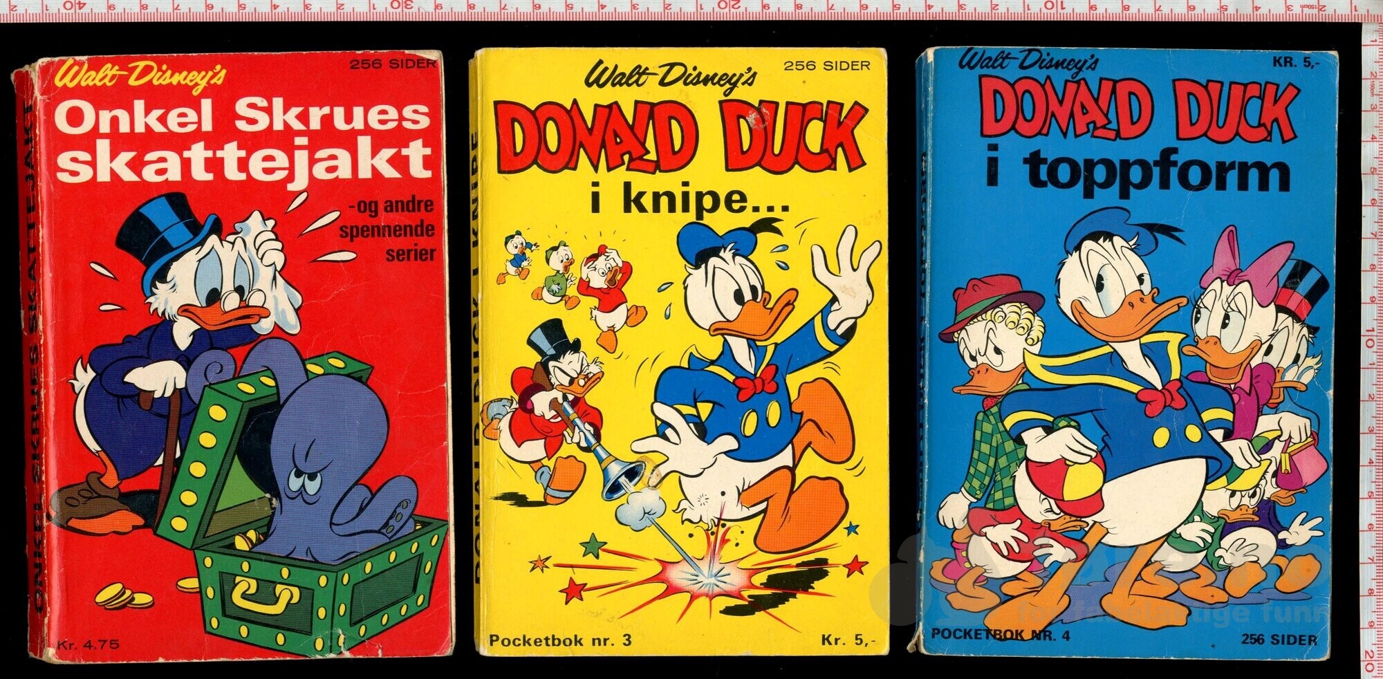 Donald pocket 1. opplag nr. 2-4