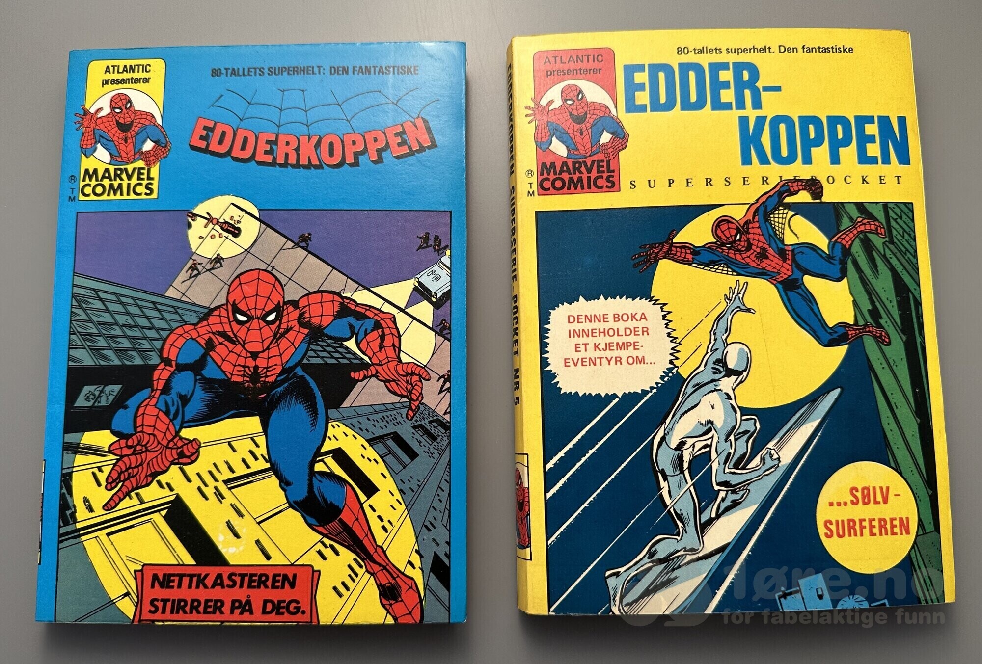 Edderkoppen Superserie-Pocket 1980-tall nr 4, 5, 7, 9, 10, 11