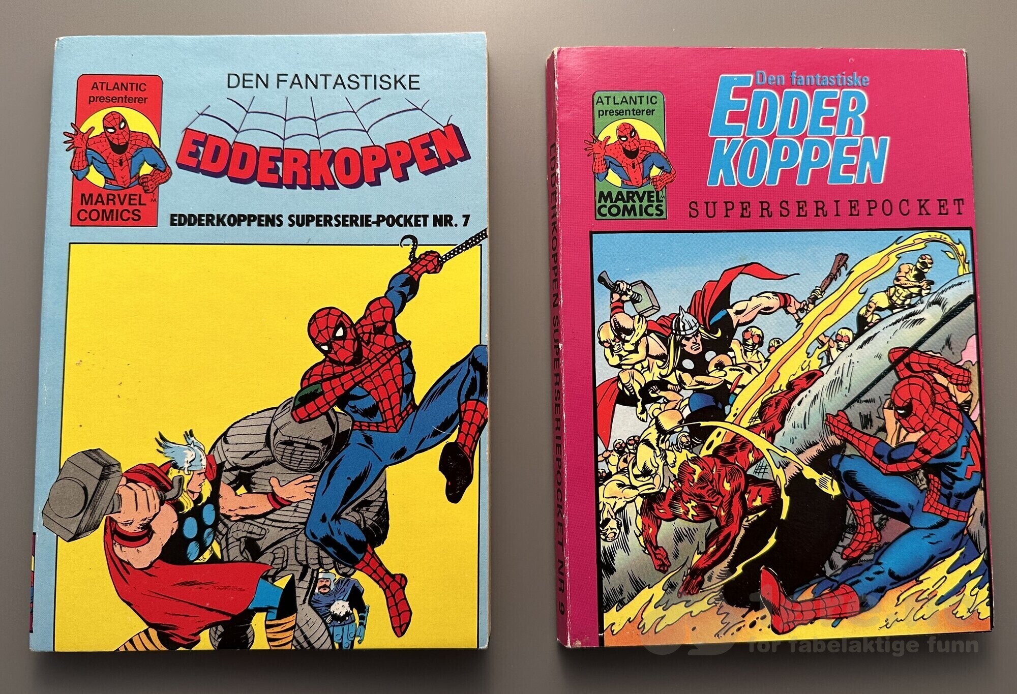 Edderkoppen Superserie-Pocket 1980-tall nr 4, 5, 7, 9, 10, 11, bilde 2