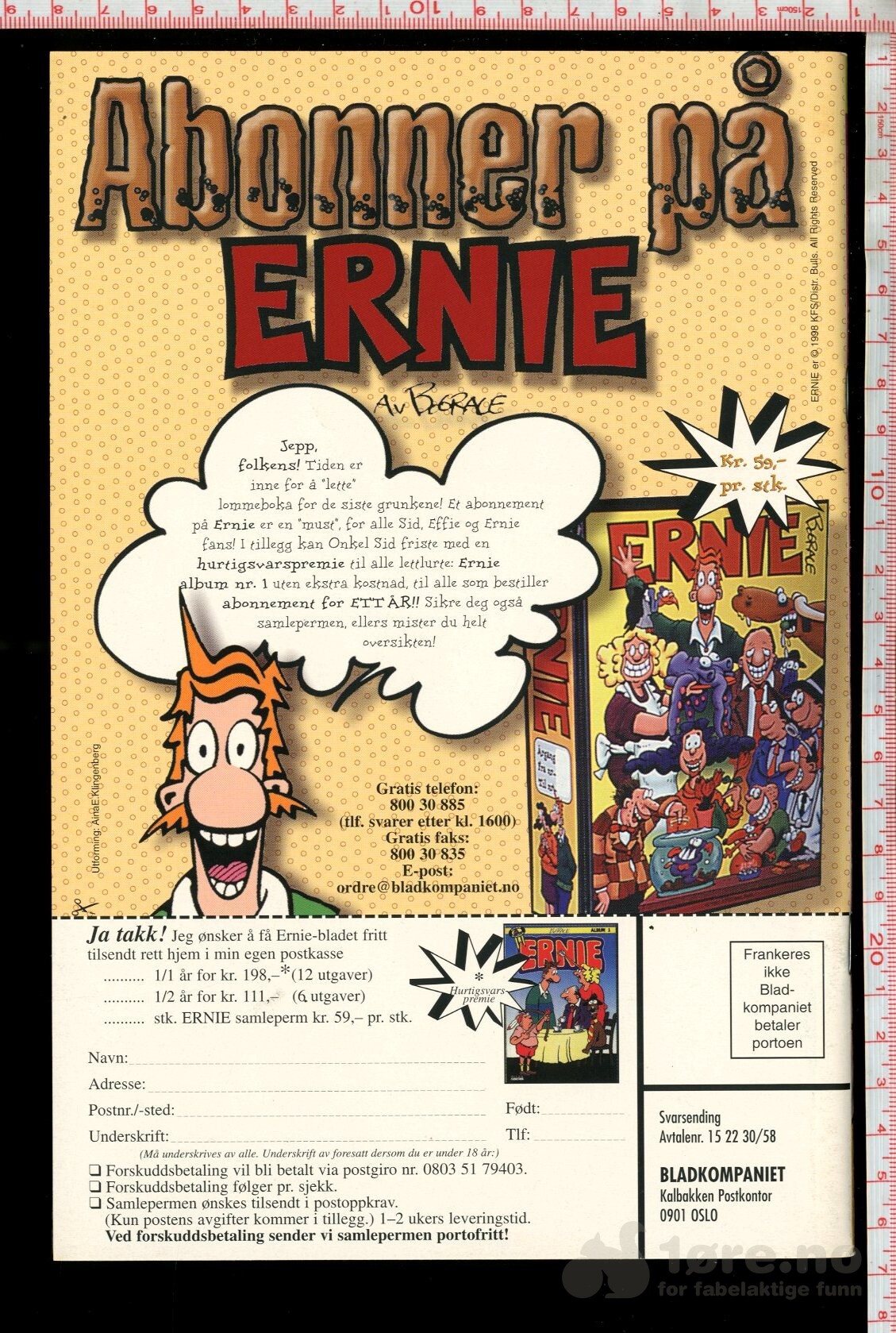 Ernie 10 år - Raptusutgave 1998, bilde 2