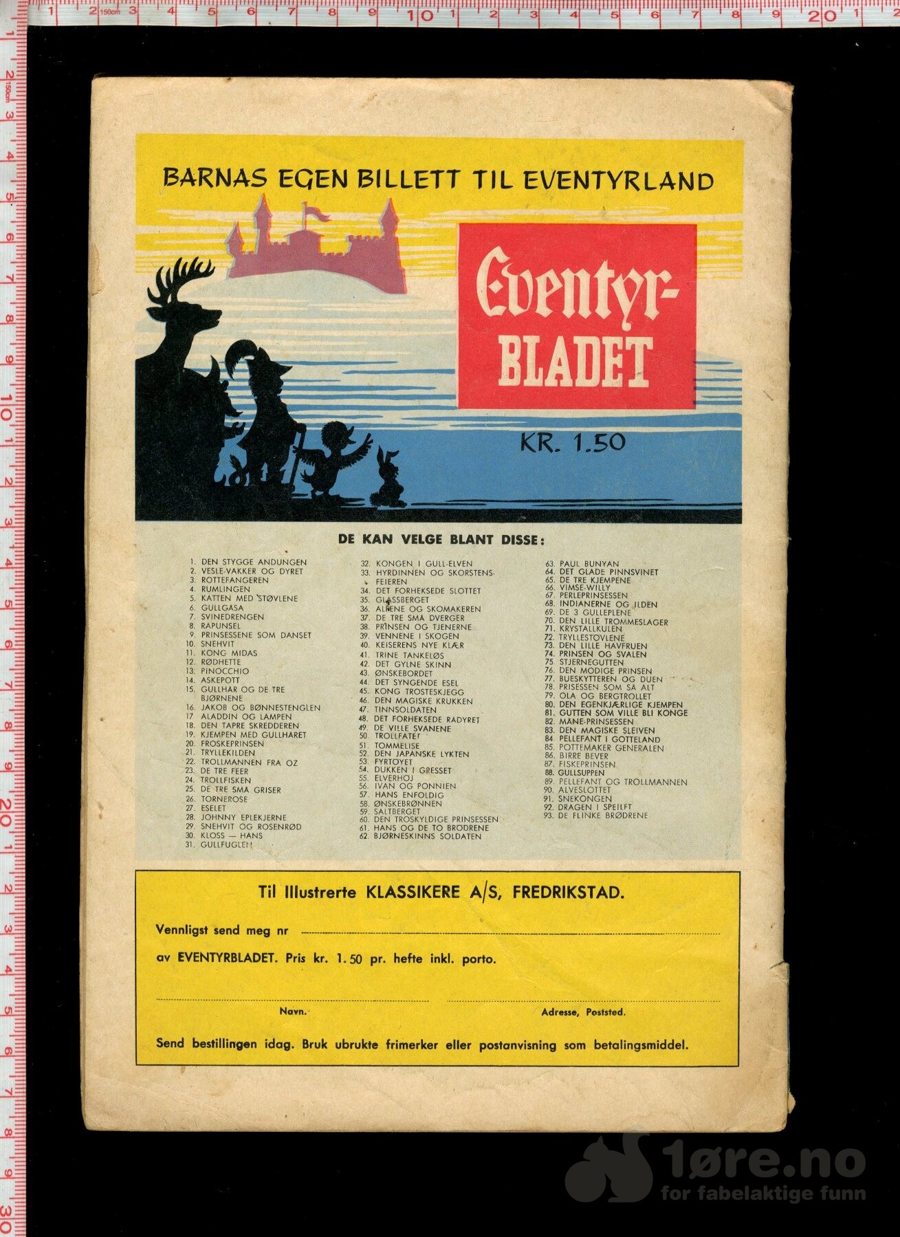 Eventyr-blader Nr.97 - Den forheksede løven, bilde 2