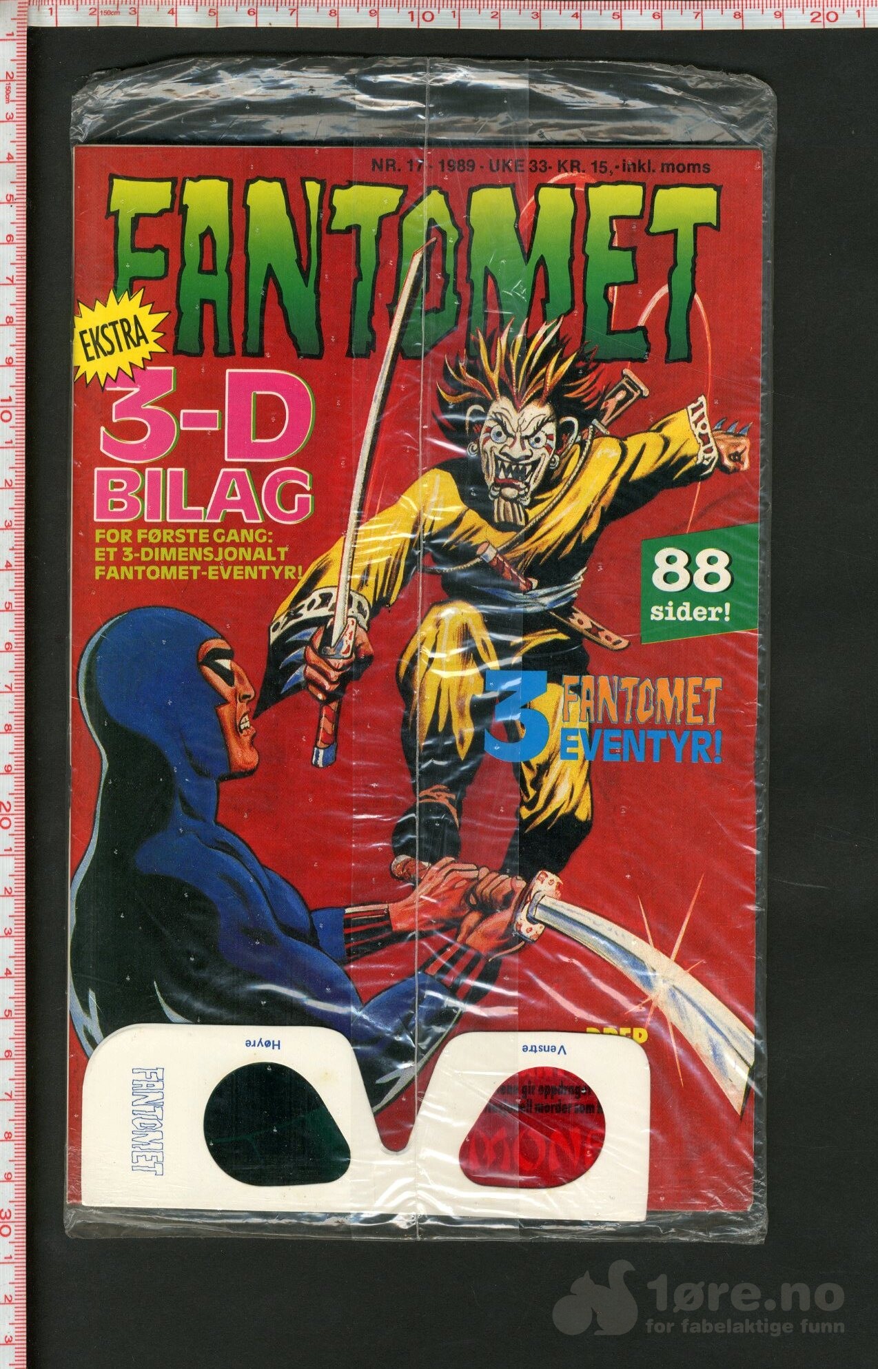 Fantomet 1989 Nr.17 med 3D vedlegg