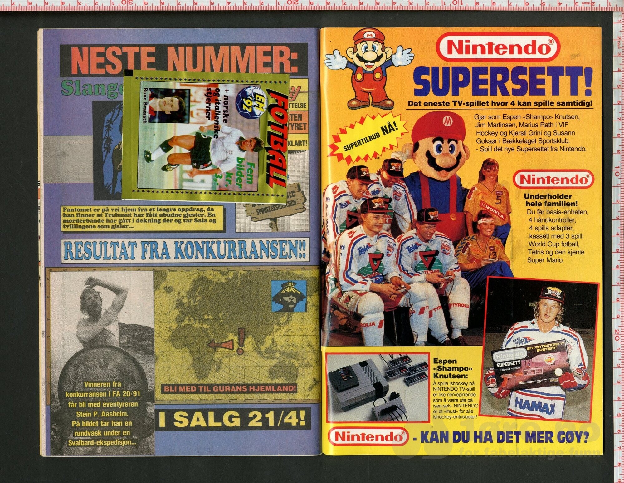 Fantomet 1992 Nr.8 med Fotball-EM samlebilder