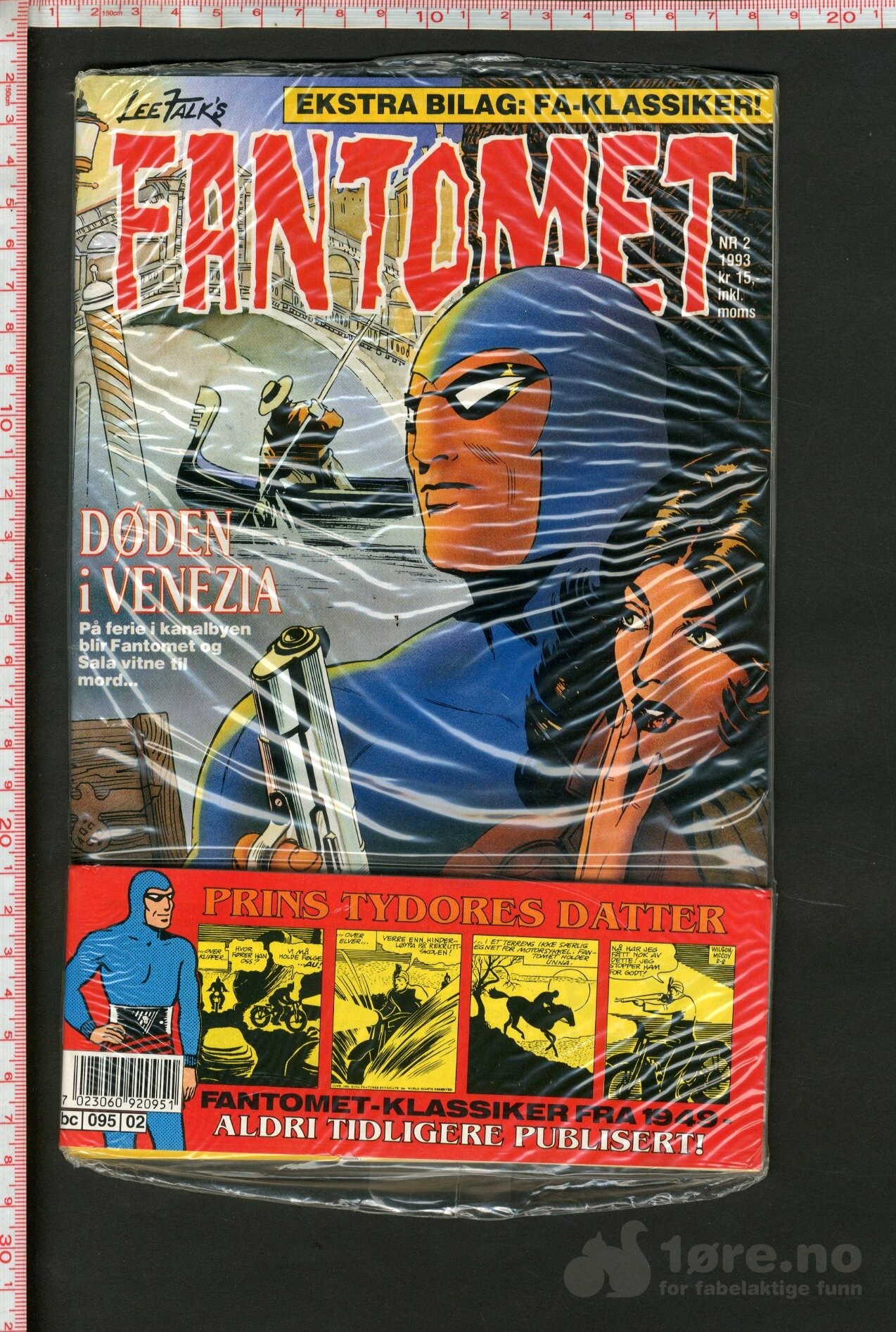 Fantomet 1993 Nr.2 med "sjekkhefte" vedlegg