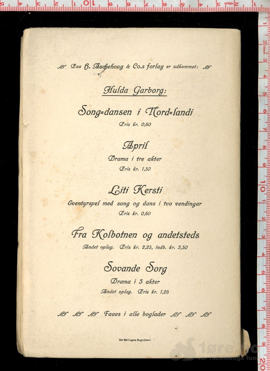 Garborg, Hulda - Kongens Kone (1906), bilde 2
