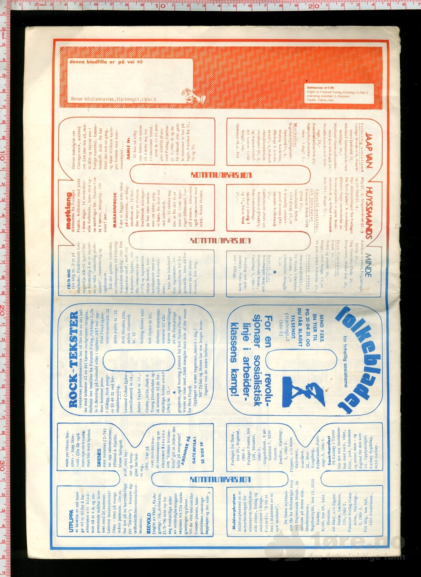 Gateavisa 1974 nr 1, bilde 2