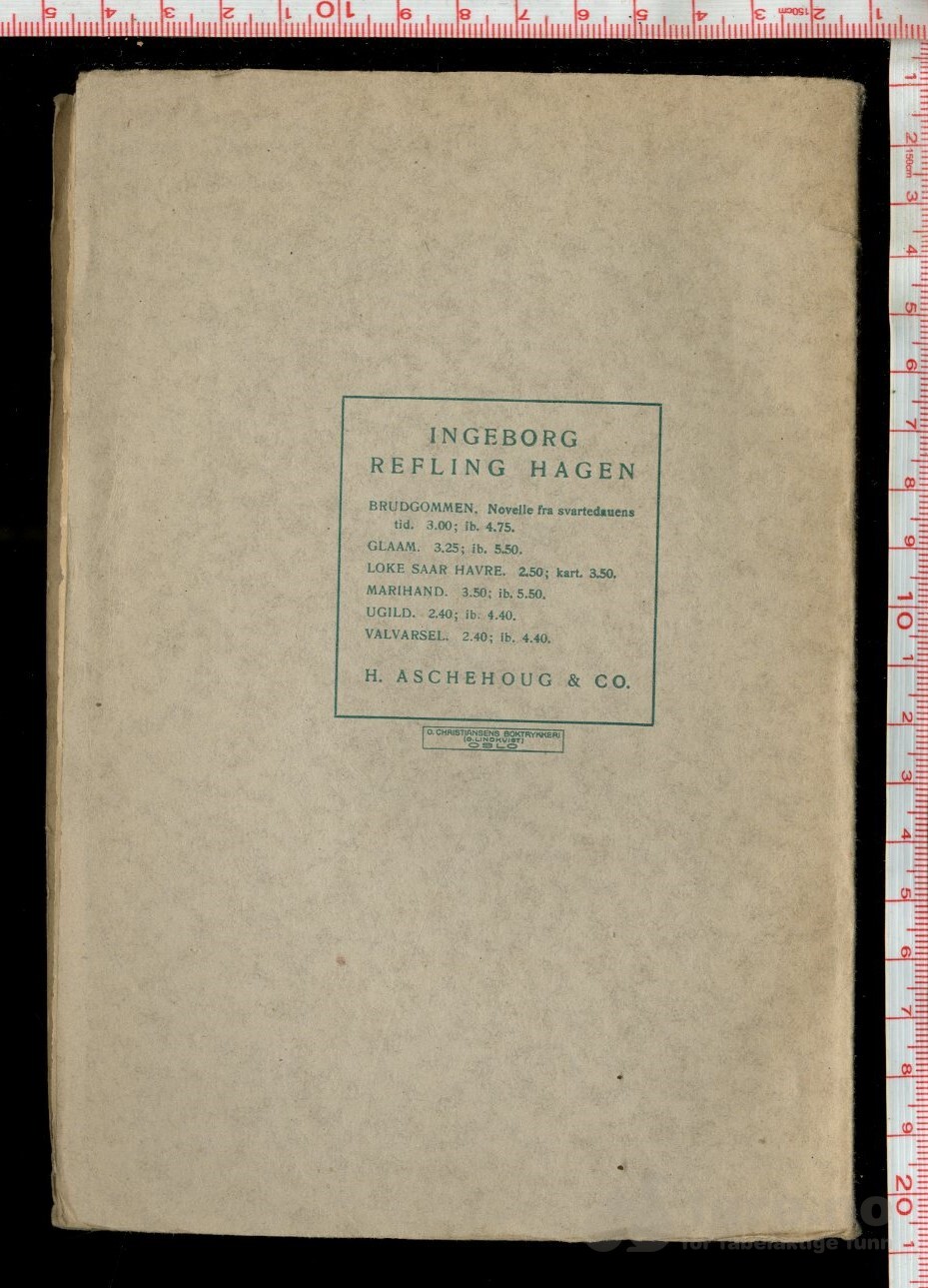 Hagen, Ingeborg Refling - Fostersverdet (1928), bilde 2