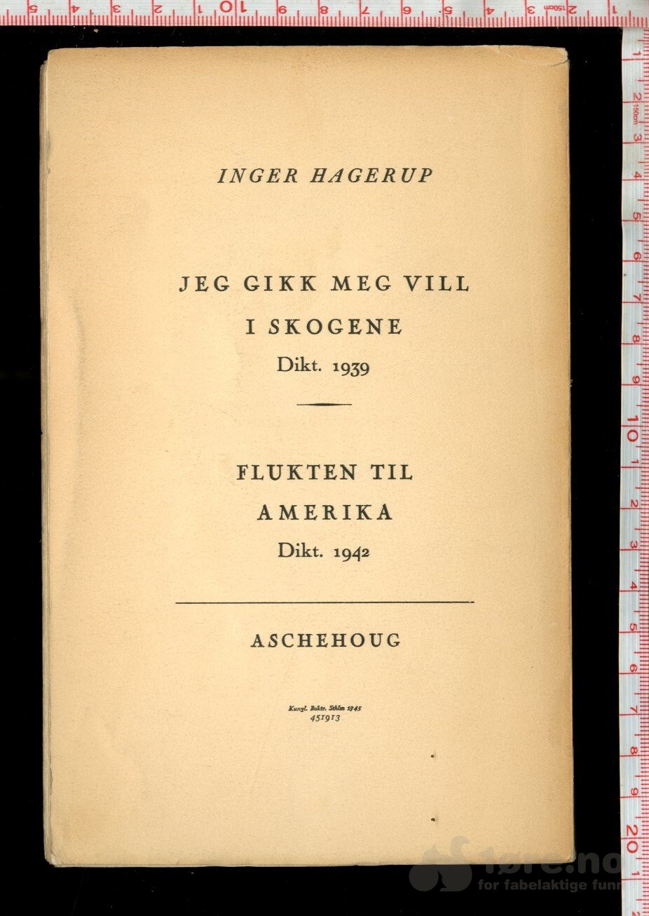 Hagerup, Inger - Videre (Dikt) (1945), bilde 2