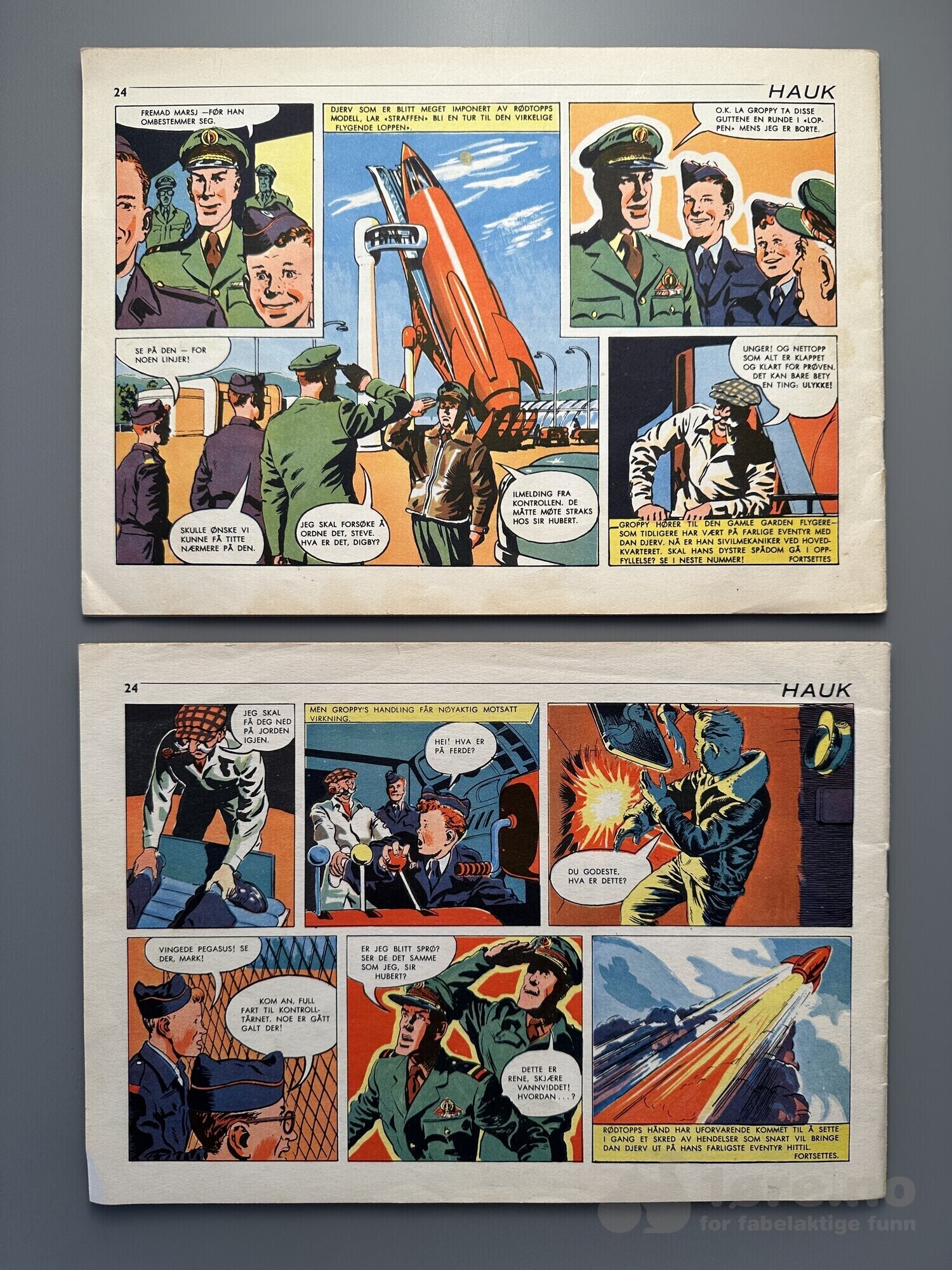 Hauk 1955 komplett nr 1-4 + Prøvernummer!, bilde 4