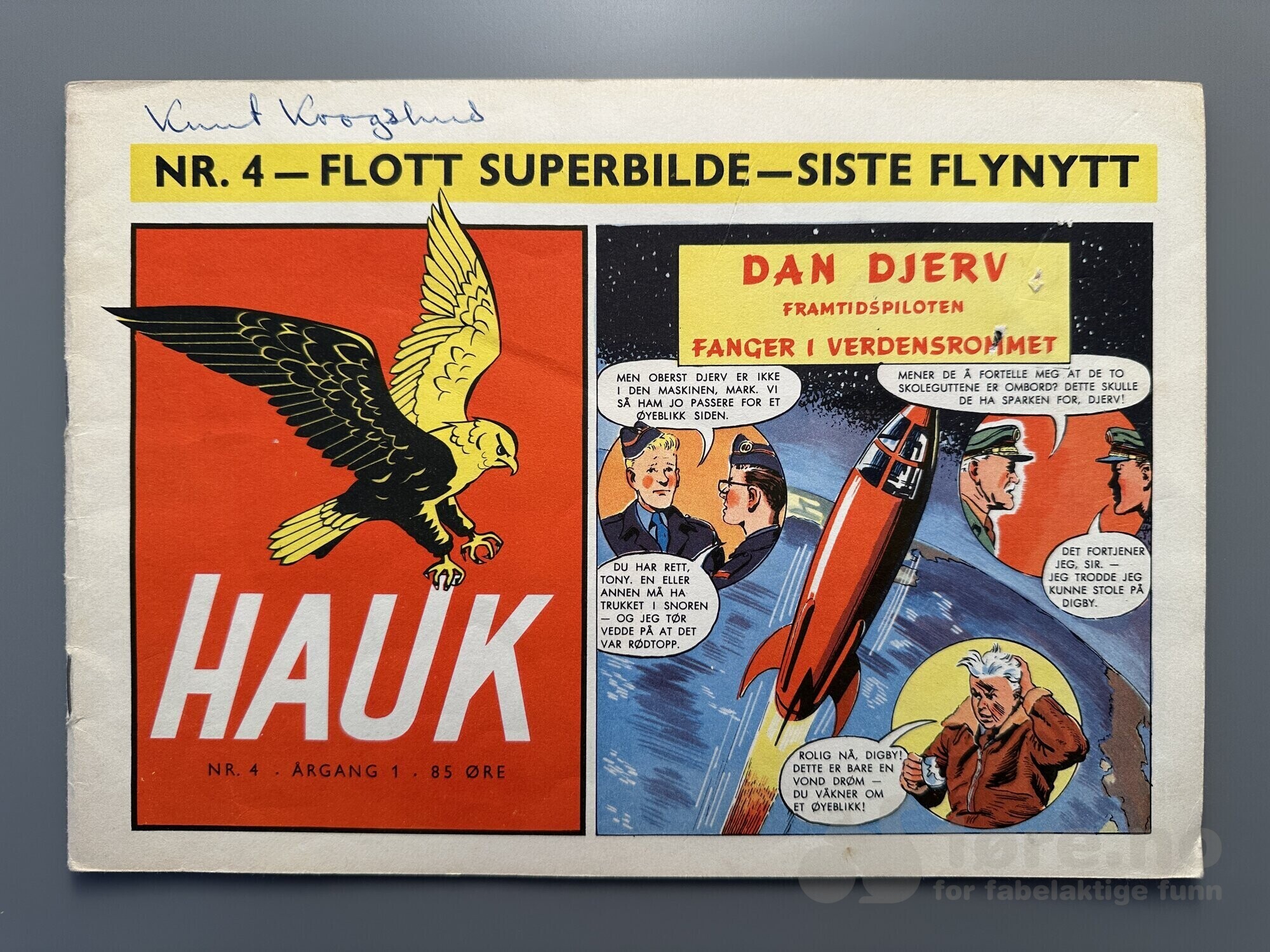 Hauk 1955 komplett nr 1-4 + Prøvernummer!, bilde 5