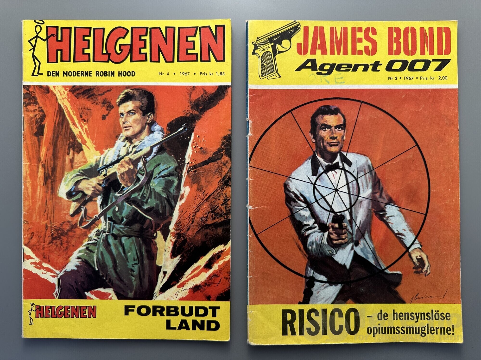 Helgenen nr 4/67 og James Bond nr 2/67