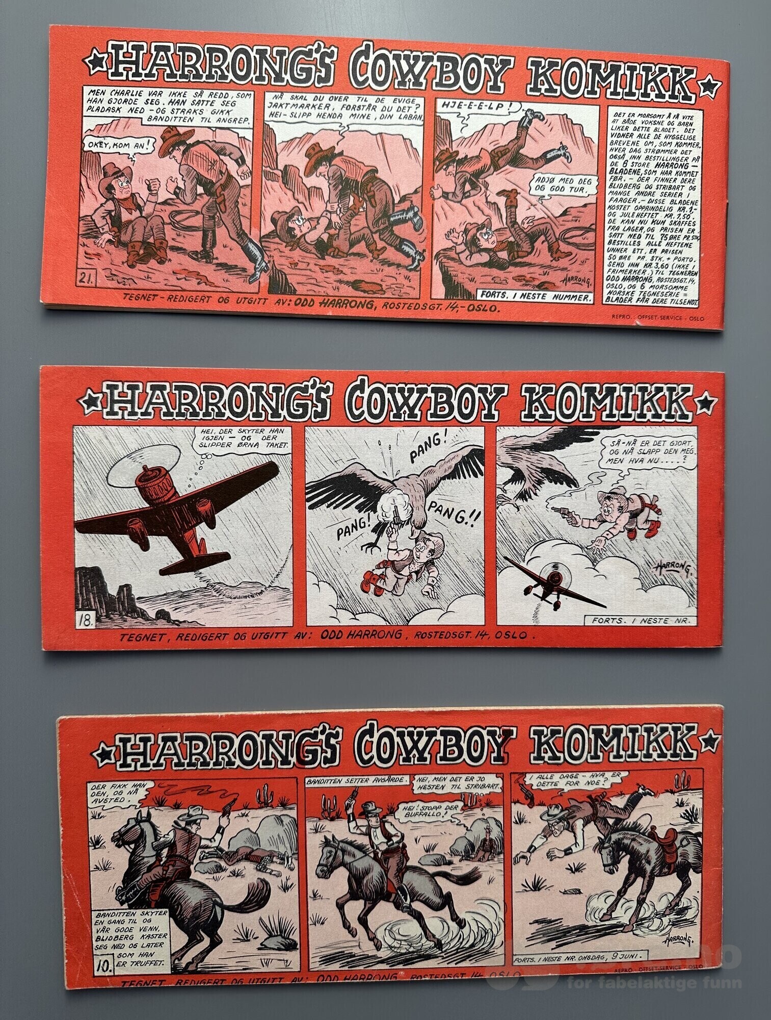 Harrongs Cowboy Komikk lott 1954-1955, bilde 2