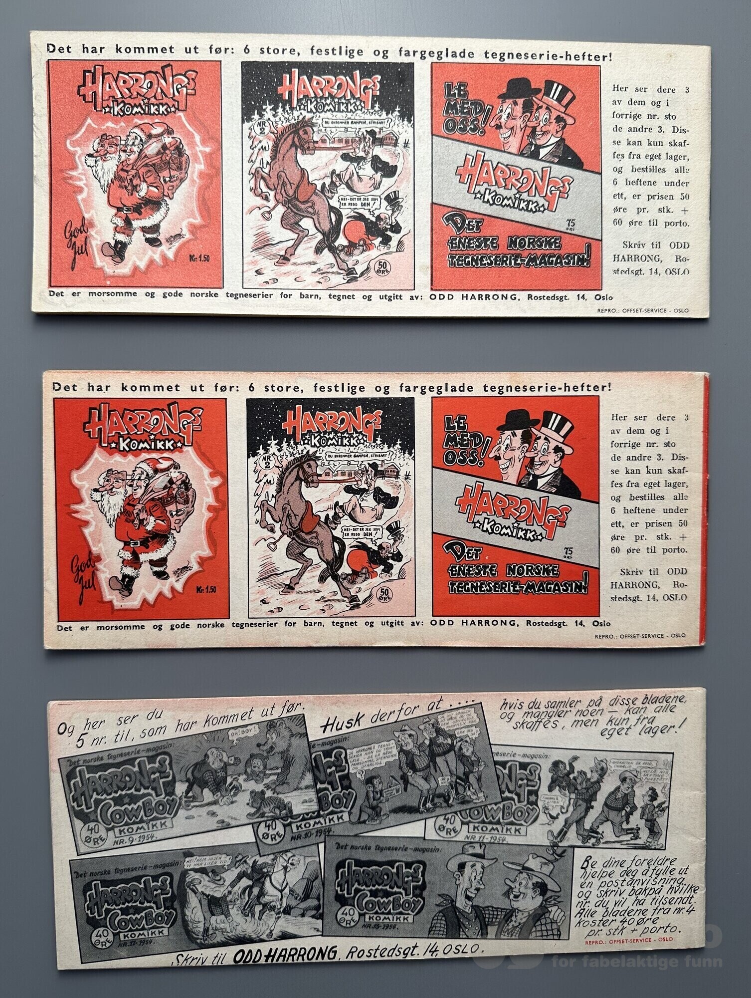 Harrongs Cowboy Komikk lott 1954-1955, bilde 4