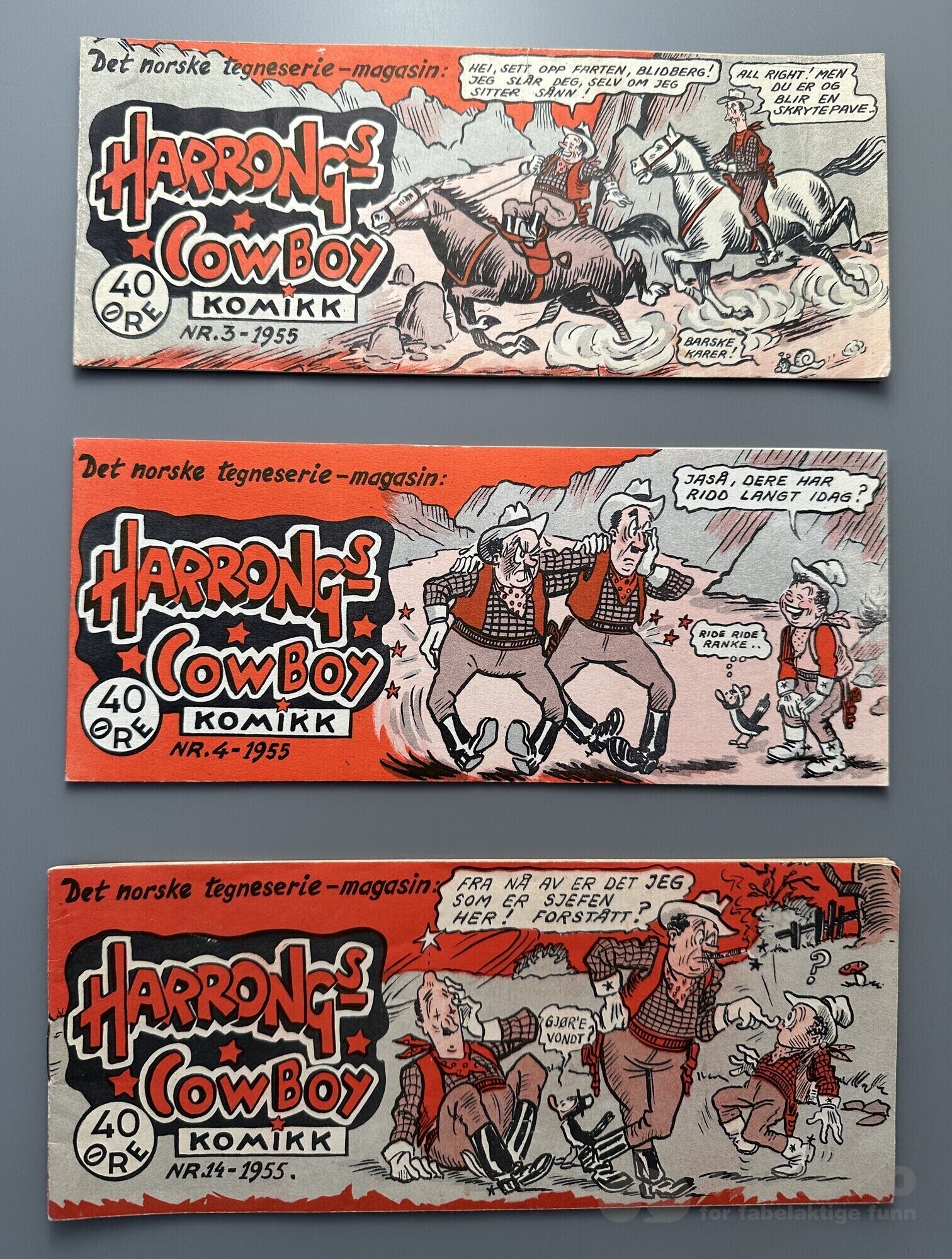 Harrongs Cowboy Komikk lott 1954-1955, bilde 5