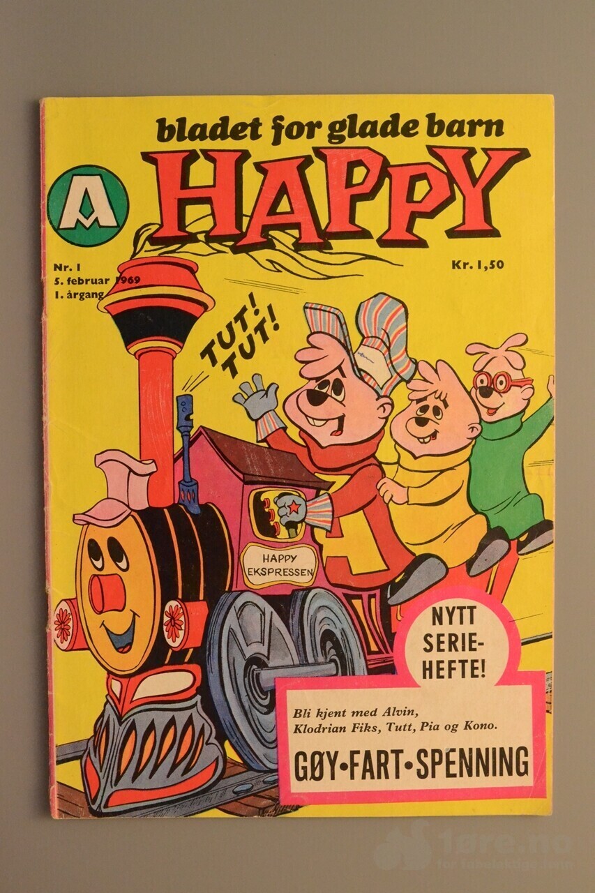 Happy 10 stk 1969 ink første nr i serien!