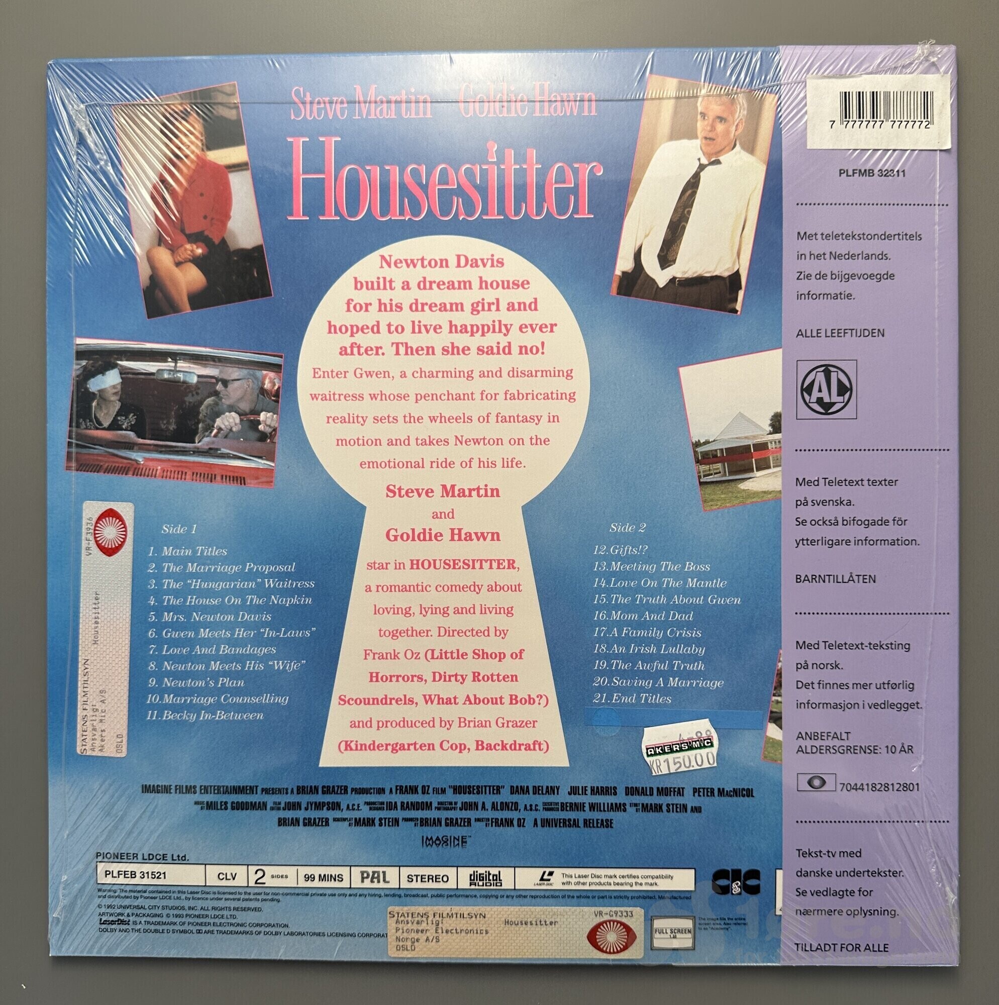 LaserDisc - Housesitter, bilde 2