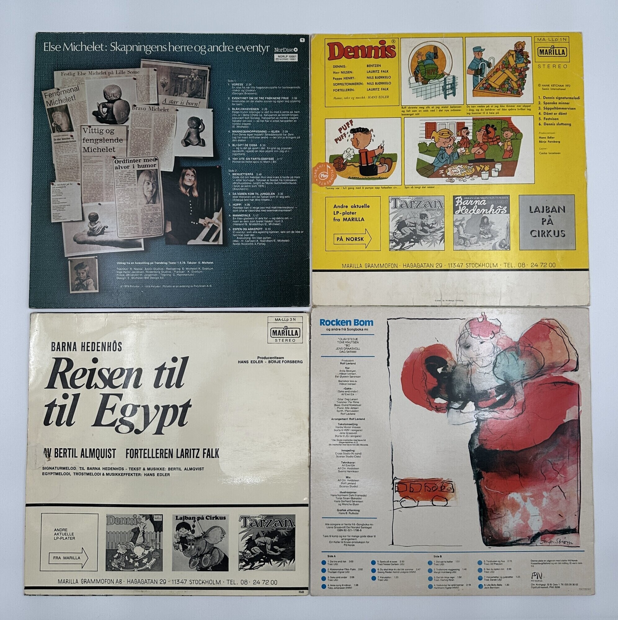 Vinyl 4 stk barneplater, bilde 2