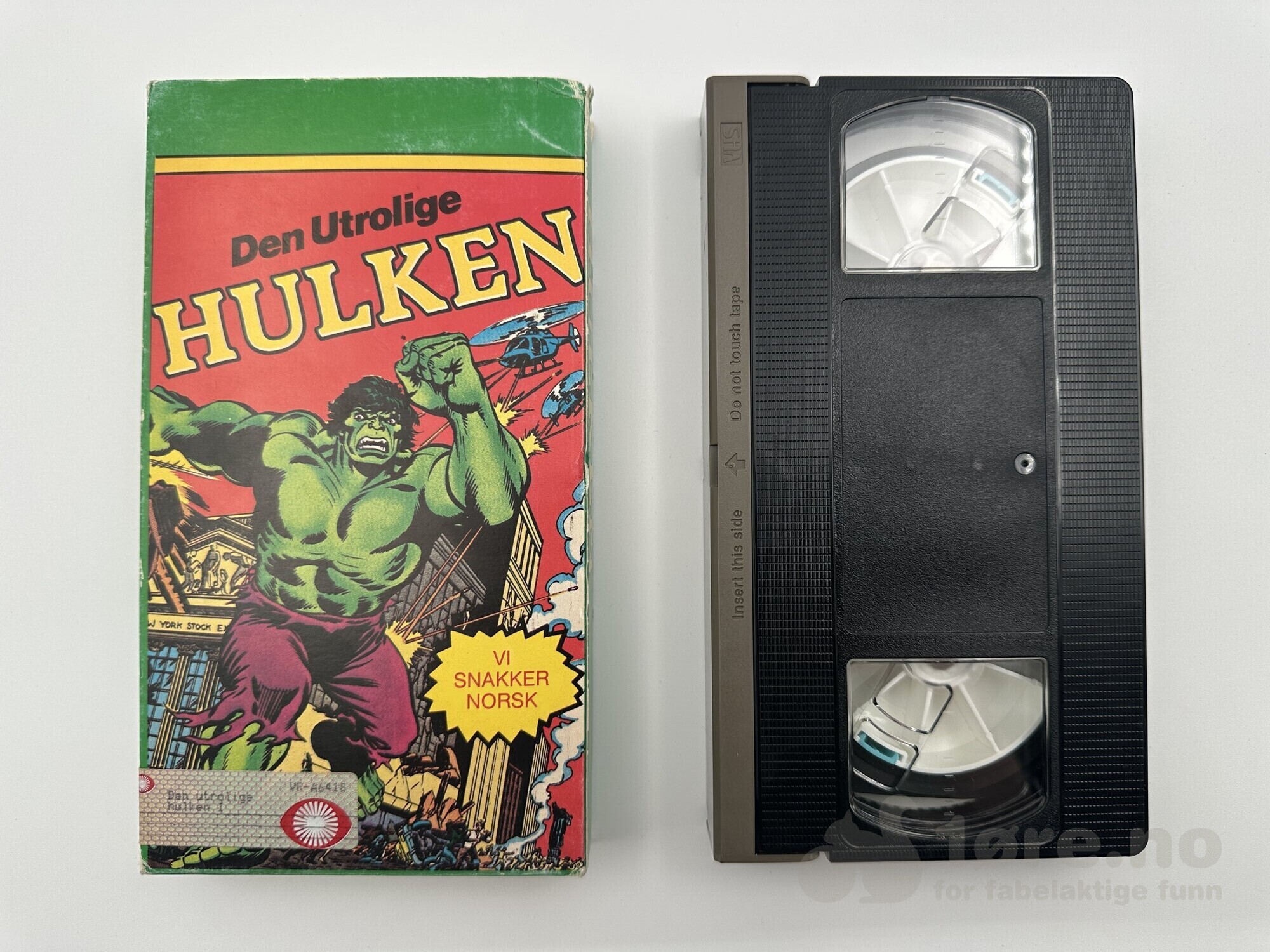 VHS - Den Utrolige Hulken i pappcover!