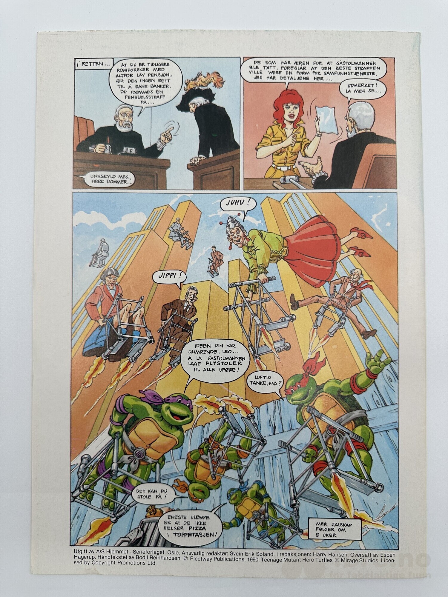 Teenage Mutant Hero Turtles poster magasin 1991 nr 2, bilde 2