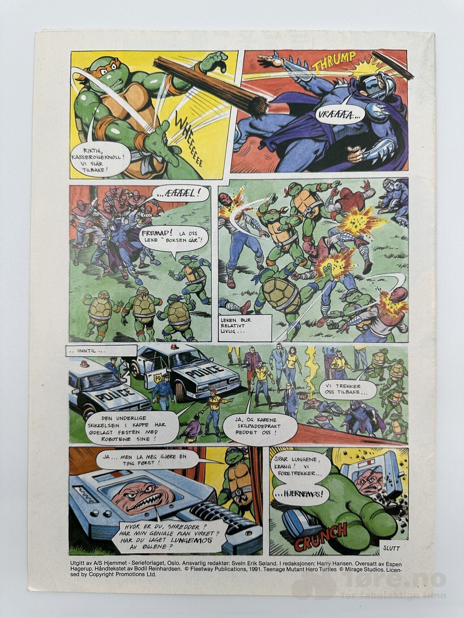 Teenage Mutant Hero Turtles poster magasin 1991 nr 3, bilde 2