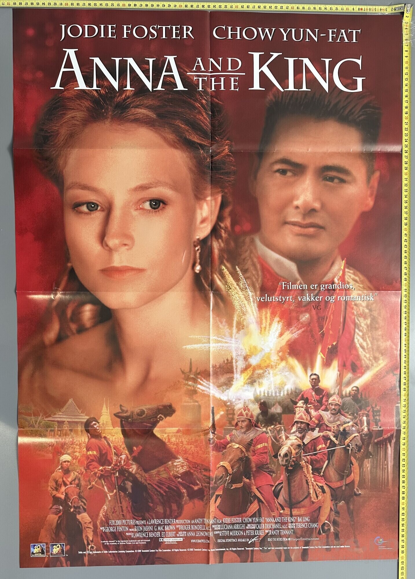 Anna and the King 1999 - Original kinoplakat!