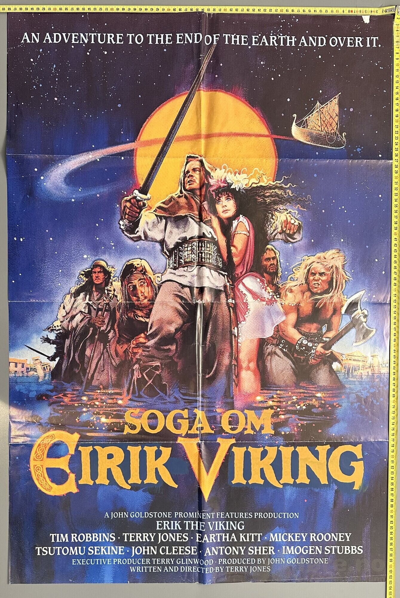 Soga om Eirik Viking 1989 - Original kinoplakat!